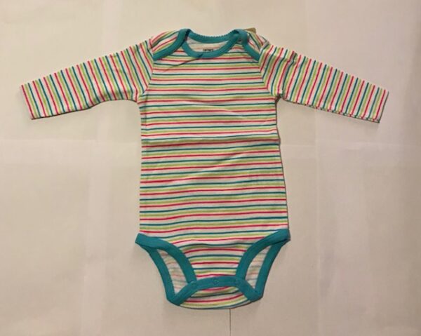 Carter`s body valge,sinine,roosa,roheline triip 72-78cm