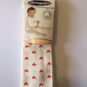 Sukkpüksid Santagostino 90-100cm Valge südametega