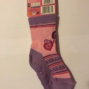 Sokid ABS piduritega 7-8cm (12-14) Heleroosa/lilla My Heart