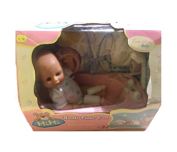 MiMI vannitatav beebi-nukk 38cm 10-osaline