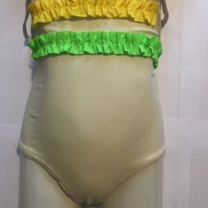 Ujumistrikoo valge satsidega Mirtillo 9+kuud