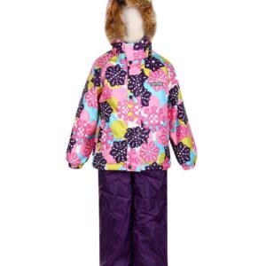 HUPPA TALVEKOMPLEKT REMI 4106CW14 92cm 720-valge mustriga/lilla