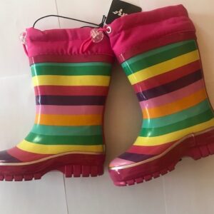 Kummikud Feetgo N26/27 roosa triibulised voodriga