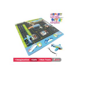 Puzzlematt Lennuväli 9tk 1tk-32x32cm+lennuk