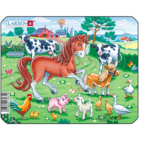Papist puzzle 10-osaline Poni sõpradega 2+aastasele MINI V5