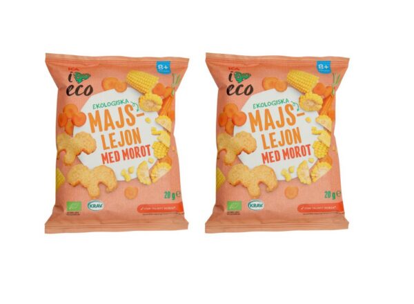 ICA I Love Eco Mahemaisisnäkid porgandi  2x20g (1pakk-1,99eur) 8+kuud
