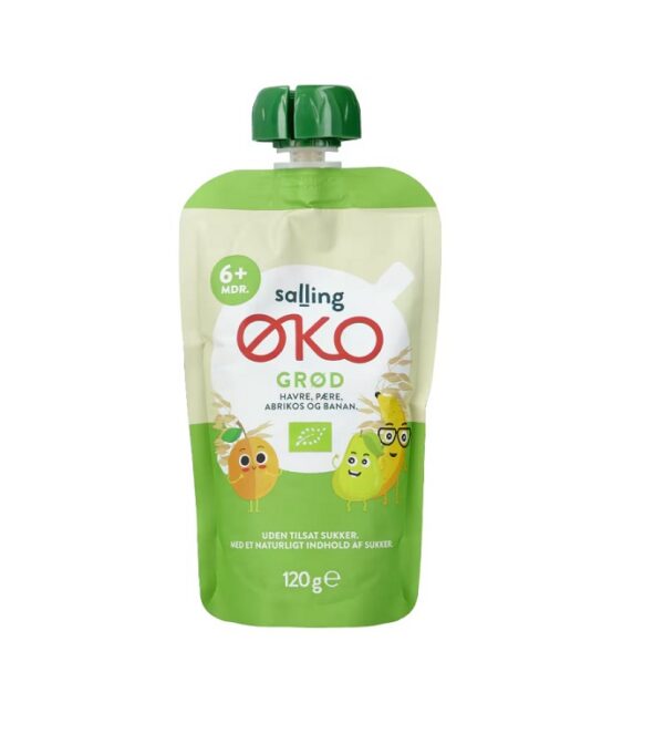 Kaerpuder pirni, aprikoosi ja banaaniga Salling Eko öko 6+kuust 3x120g (1tuub-1,20eur)