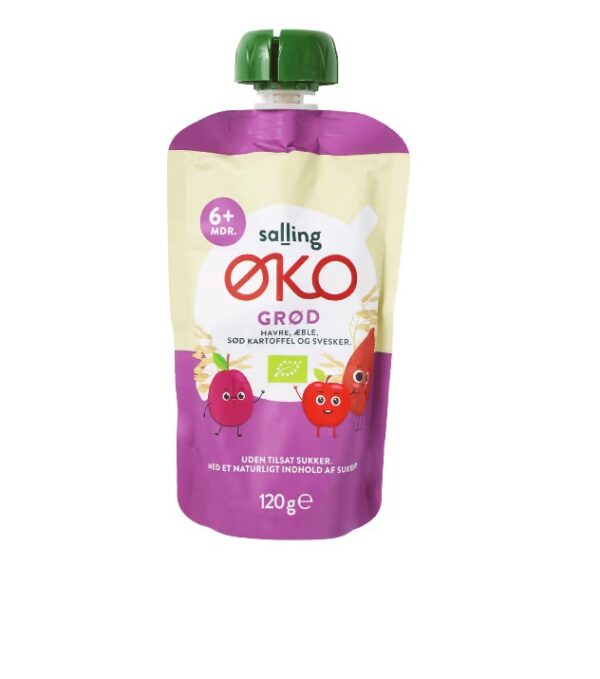 Kaerapuder  õuna, bataadi ja ploomidega Salling Eko öko 6+kuust 3x120g (1tuub-1,20eur)