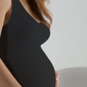 Bellissima Maternity õmblusteta kõhtu toetav top must