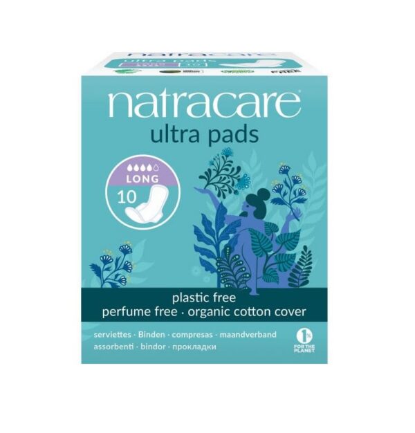 Natracare öösidemed tiivakestega Long 10tk