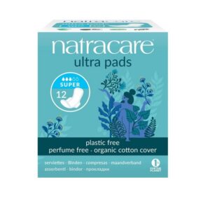 Natracare sidemed tiivakestega Super 12tk