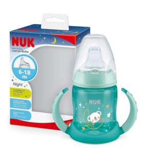 ÕPPIMISPUDEL NUK Night 150ML SANGADEGA sinine koaala 6-18kuud pimedas helendav