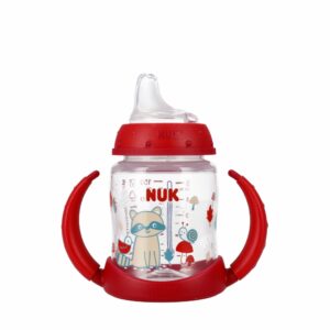 ÕPPIMISPUDEL NUK 150ML SANGADEGA Punane pesukaru,temperatuuri kontrolliga SK97