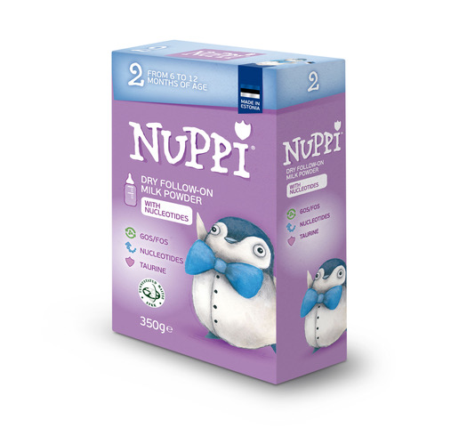 NUPPI ® 2- adapteeritud piimal põhinev jätkupiimasegu alates 6. elukuust. 24x350g (1pakk-4.34eur)