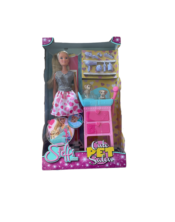 Cute Pet Salon nukk+lemmikloomad+salong tarvikutega Steffi Love 105733266