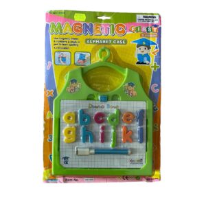 Kirjutus-joonistustahvel magnetiga Alphapet Case