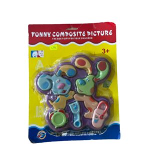 Plastikust puzzle suur 10-osaline Kutsud