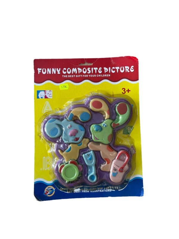 Plastikust puzzle suur 10-osaline Kutsud