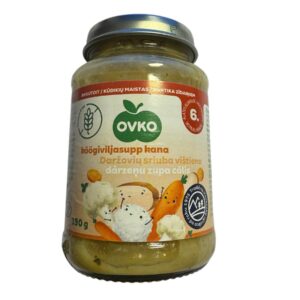 OVKO beebipüree köögiviljasupp kanalihaga 2x190g 6+kuust (1purk-1,95eur)