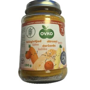 OVKO beebipüree köögiviljad lõhega 2x190g 7+kuust (1purk-1,95eur)