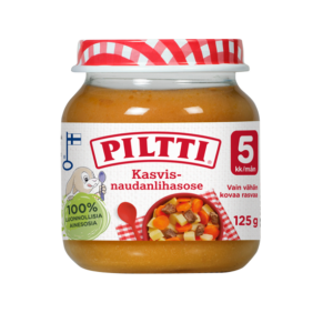 Piltti Porgand-kartul veiselihaga 3x125g 5.kuust (1purk-1,69eur)