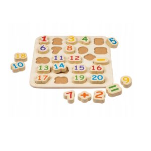 Playtive puidust hariv  Puzzle Maths/numbrid 1,5+aastasele 24osa