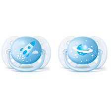 Avent Ultra Soft rõngaslutid DECO 0-6kuud,poisile 2tk SCF222/20  steriliseerimiskarbiga