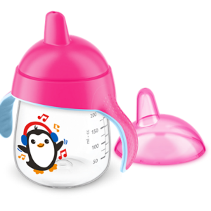 AVENT Tilaga tass pingviin 12+kuud 260ml roosa SCF753/07