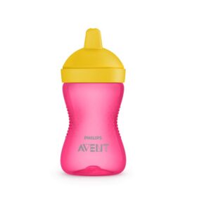 AVENT kõva tilaga tass 300ml roosa/kollane 18+kuud SCF804/04