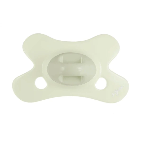 Silikoonlutt combi Natural Newborn Uni 0-6 kuud õrnroheline/roheline rõngata (Difrax)