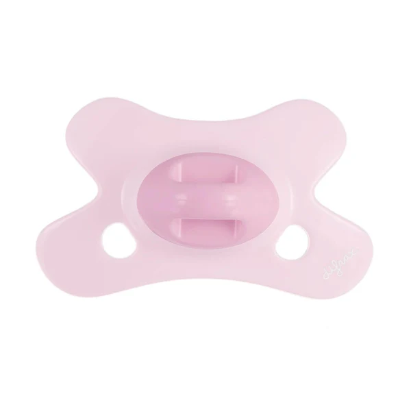 Silikoonlutt combi Natural Newborn Uni 0-6 kuud heleroosa/tumeroosa rõngata (Difrax)