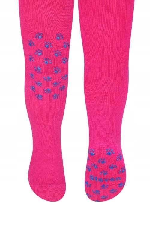 Sukkpüksid topelt ABS-iga Cotton Candy by Steven fuksia/sinised käpa stopperid 80-86cm