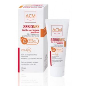 Sebionex matistav päikesekaitsegeel rasusele nahale, SPF50+