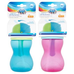 Canpol Sport Cup with Flip-top Straw kõrrega joogitops 12+kuud 370ml