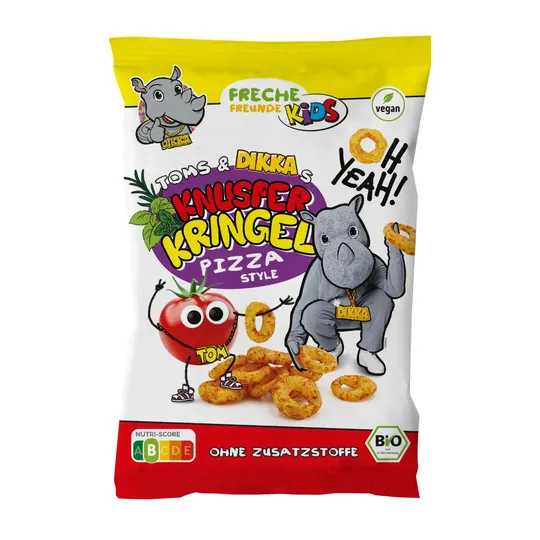 Krõbedad rõngad PIZZA STYLE 70g FRECHE FREUNDE