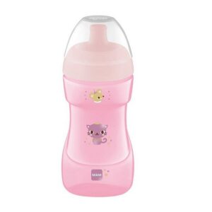 MAM Sports Cup 330ml heleroosa kiisu printsess 12+kuud