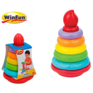 WinFun Püramiid-ladumistorn 5 rõngaga