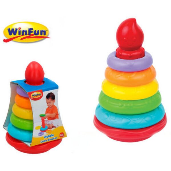 WinFun Püramiid-ladumistorn 5 rõngaga