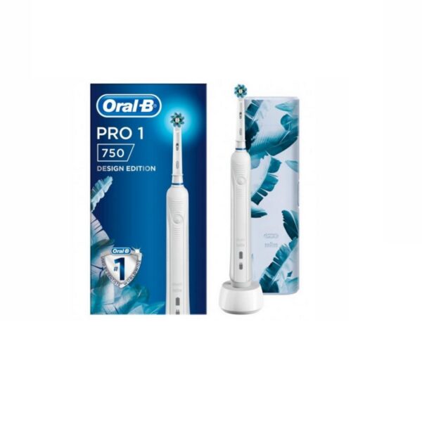 ORAL B elektriline hambahari PRO 750 CROSS ACTION+reisiümbris Valge