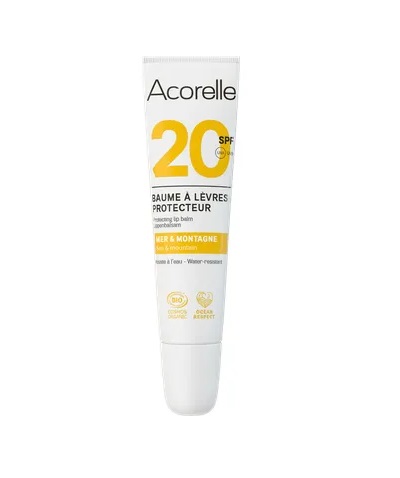 Acorelle Kaitsev huulepalsam SPF20, ökoloogiline 10ml