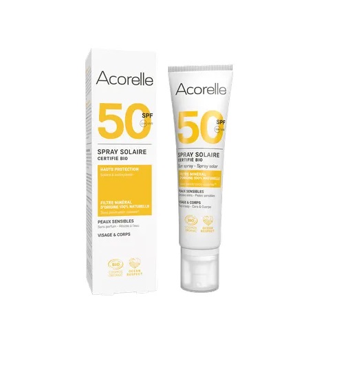Acorelle Päikesekaitse sprei SPF50, ökoloogiline 100ml
