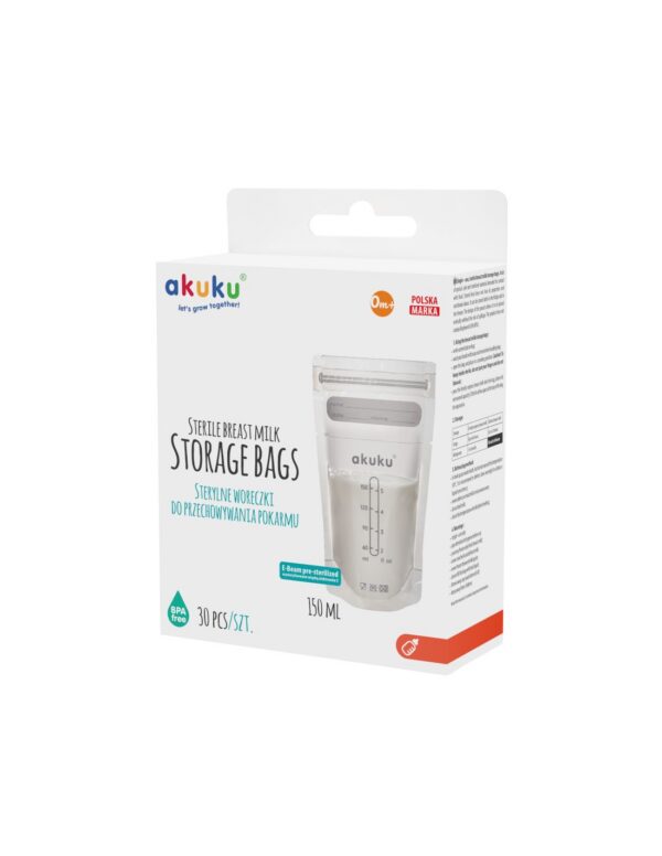 AKUKU Rinnapiima säilituskotid 150ml (30 tk)