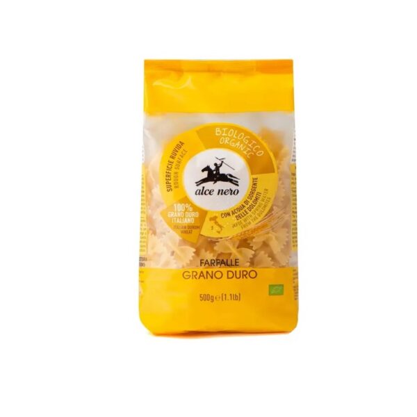 Täisteranisu makaronid FARFALLE, ökoloogilised 500g Alce Nero