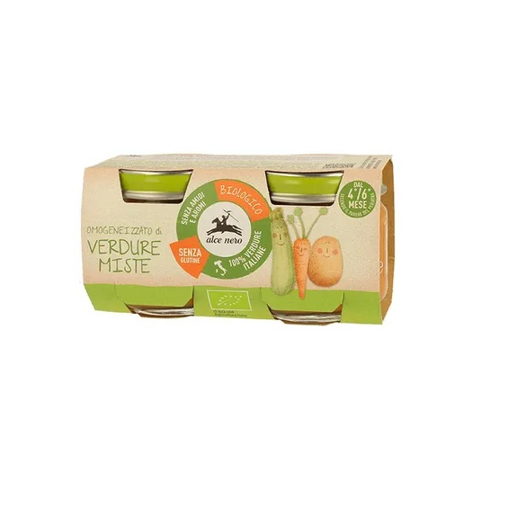 Köögiviljapüree imikutele alates 4. elukuust, ökoloogiline 2x80g Alze nero