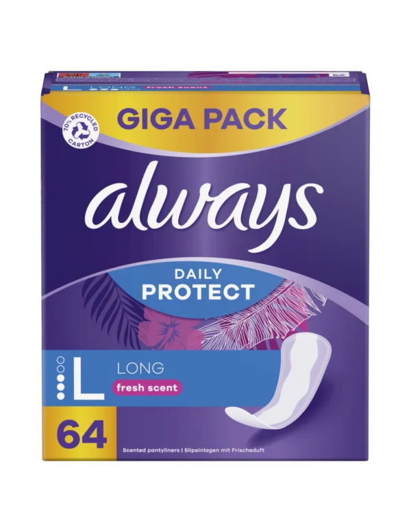 Pesukaitsmed Always Daily Protect Long Värske lõhnaga 64tk