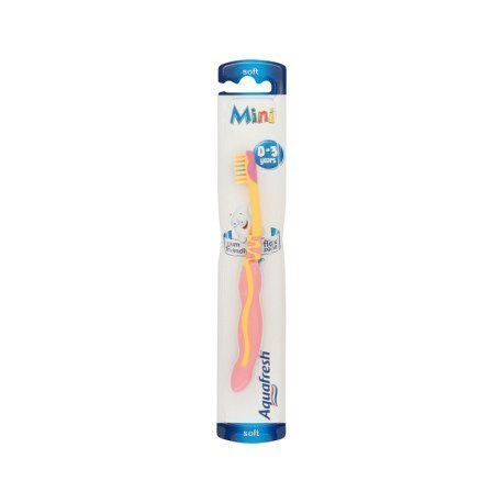 Aquafresh hambahari 0-3 aastasele roosa/kollane