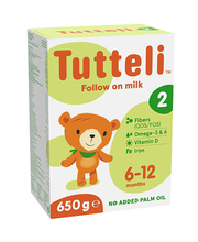 TUTTELI 2 PLUS JÄTKUPIIMASEGU 6-12 KUUD- 650g pakk