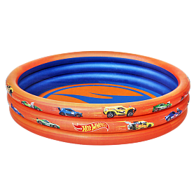 Täispuhutav bassein 3-ringiga 122cm kõrgus 25cm 3 ringiga HOTWEELS