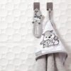 BabyOno bambusest kapuutsiga vannirätik 100x100cm, Grey – pilt 4