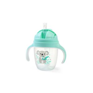 Sippy cup with weighted straw Green kõrretass BabyOno 6+kuud 240ml
